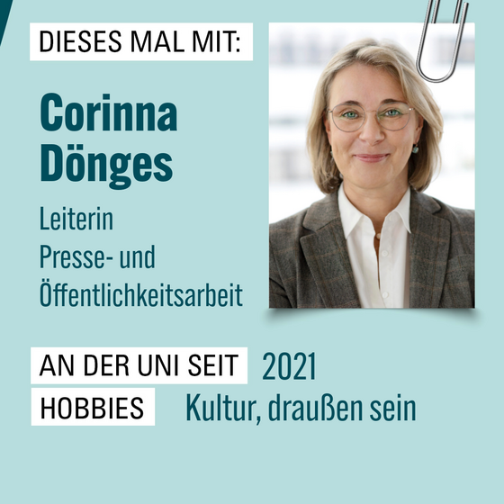 Eine Grafik mit Bild und Informationen der Interviewpartnerin